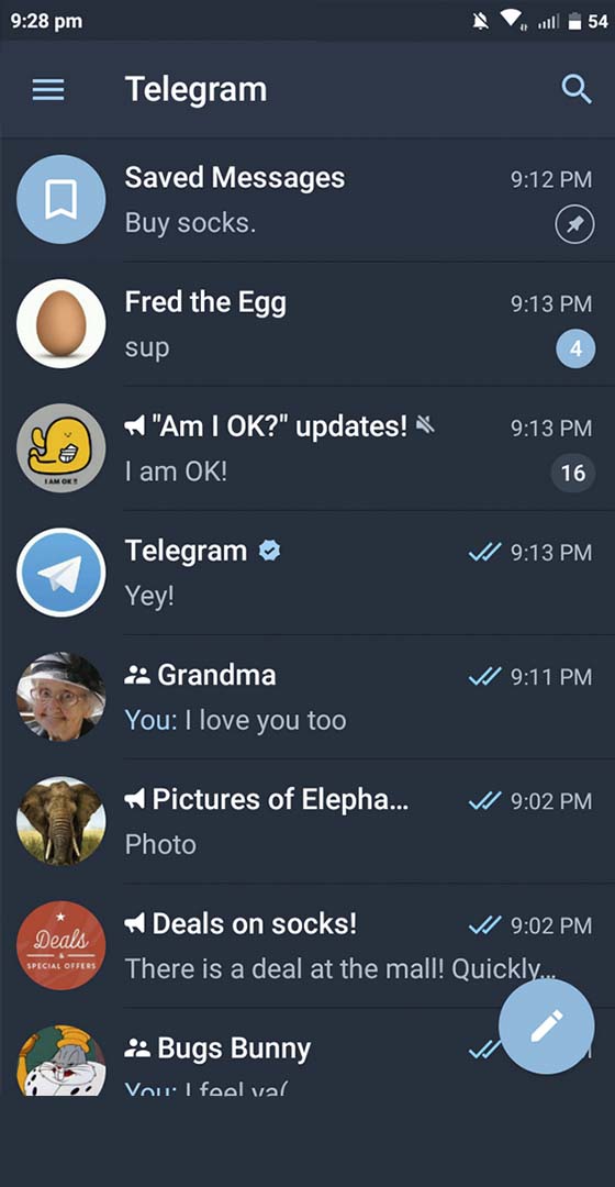 whatsapp電報インポートチャットのスケーリング